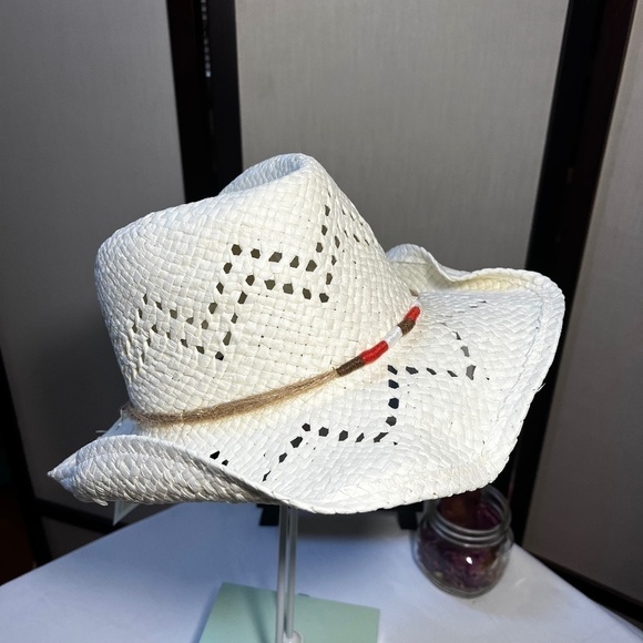 Capelli of New York Accessories - CAPELLI New York - Hat Cream with Haystack Trim NEW